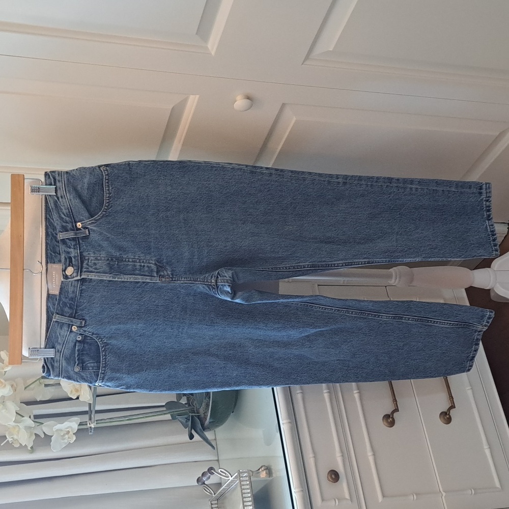Everlane Womens The 90's Cheeky Organic Cotton Crop Jeans Light‎ Wash Size 29